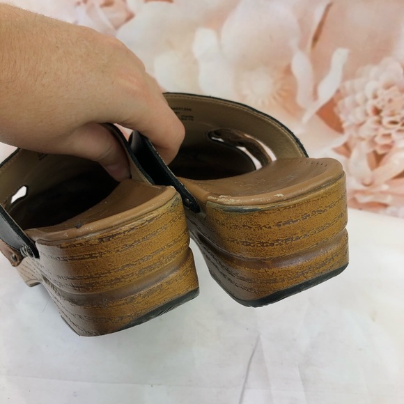 Dansko clogs braised details black brown size 6 - Picture 3 of 8